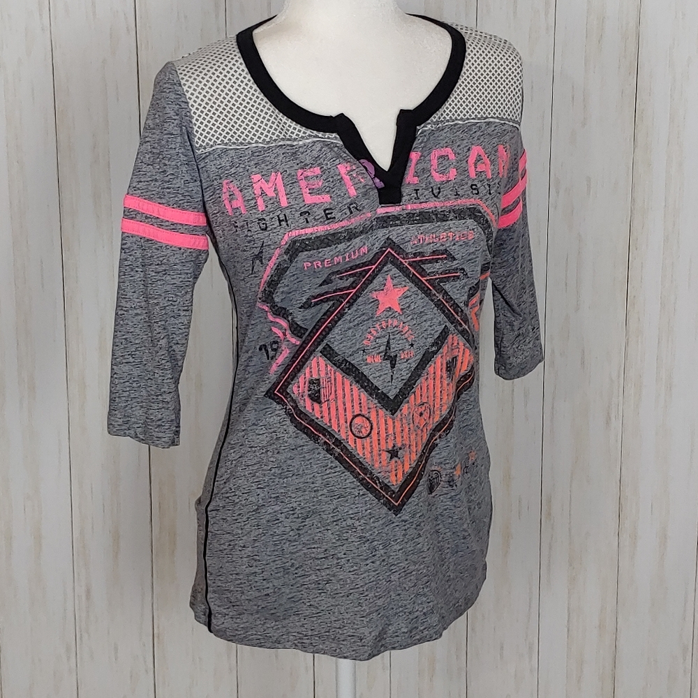 American Fighter 3/4 sleeve